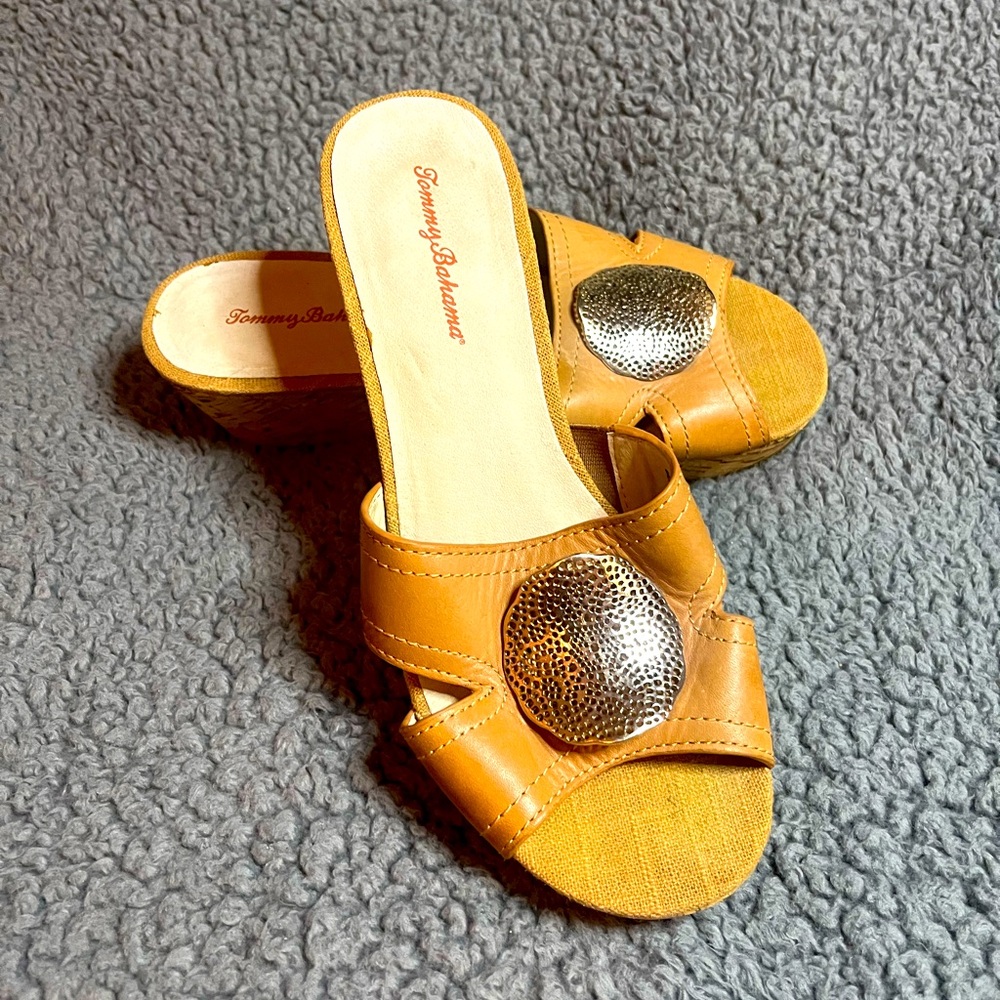 Tommy Bahama Women's‎ St. Santino Cork Wedge Sandals – Size 10